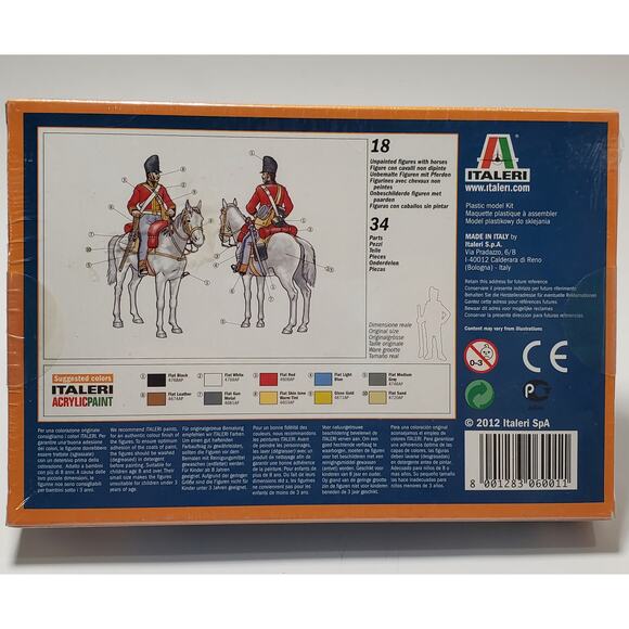 Italeri British Heavy Cavalry "Scot Greys" Plastic Figures #6001 1:72 Sealed - Picture 2 of 2